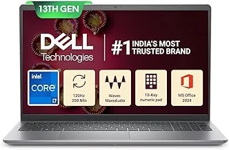 Inspiron 3530, Intel Core i7 13th Gen -1355U, 16GB RAM, 512GB SSD, FHD, 15.6"/39.62cm, Windows 11, Microsoft Office Home