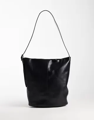 Vagabond Shoemakers Shoemakers Stockholm leather bucket bag in black