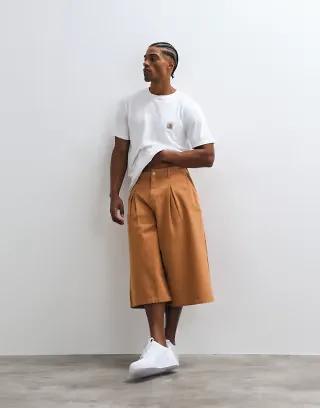 Reclaimed Vintage jorts in caramel
