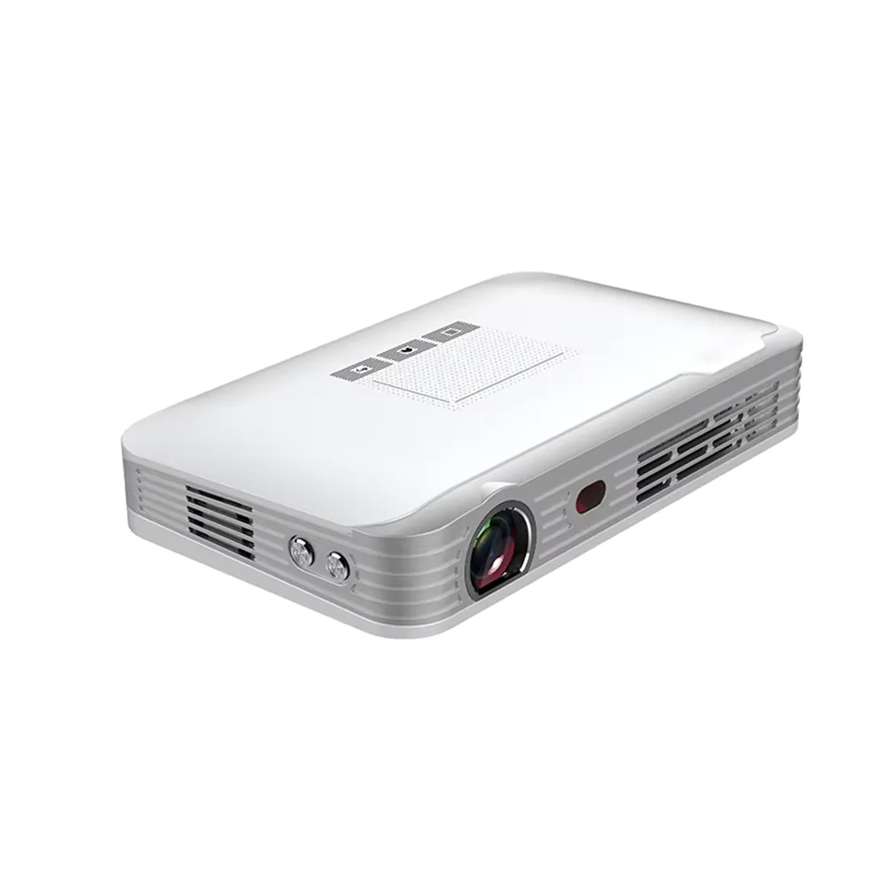 Mini Smart Android Projector Portable 4K WiFi Video Beamer with 5G 600 Lumens for Home Theater & Mobile Phone