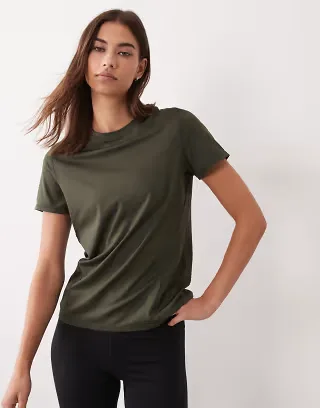 4505 Icon active quick dry performance T-shirt in khaki