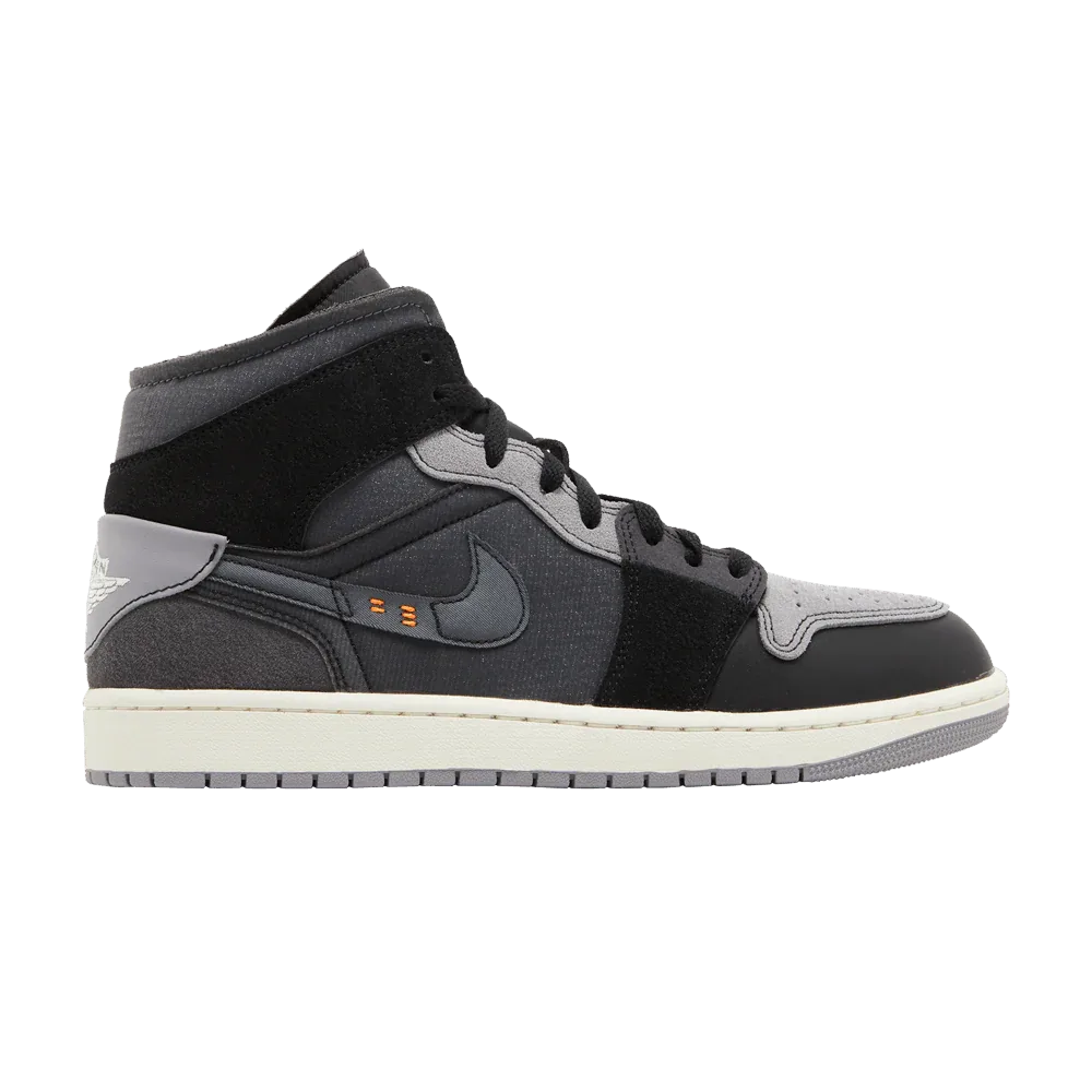 Air Jordan 1 Mid Craft Inside Out Black
