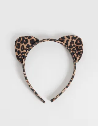 ASOS DESIGN Halloween leopard cat ears