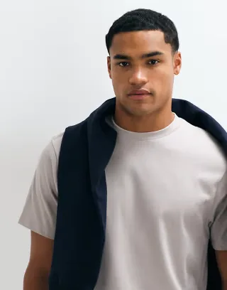 ASOS DESIGN heavyweight t-shirt in stone