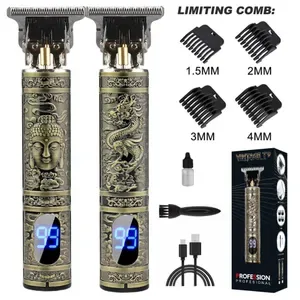 T9 Electric Hair Trimmer for Men - Stainless Steel Blade, Wet & Dry Shave, Fast Charging Cordless Body Shaver, Travel-Fr