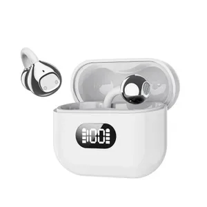 X62 Clip On Wireless Earbuds For Fitness Travel Office Bluetooth Headset LED Battery Display Long Playtime AI Translatio
