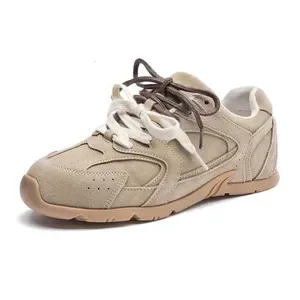 AIYUQI Women's Sneakers - Genuine Leather Running Shoes - Non-Slip Flat Large Size - German Training Design
