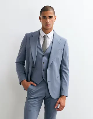 ASOS DESIGN skinny suit blazer in blue