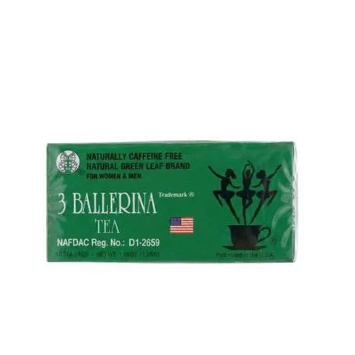 3 Ballerina Herbal Tea Dietary Supplement For Dieters (No Caffeine) x18