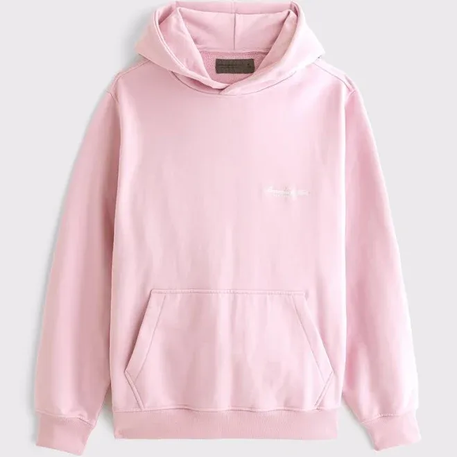 Abercrombie & Fitch Men's Micro-Logo Popover Hoodie
