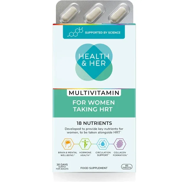 Health & Her Multivitamin for Women Taking HRT