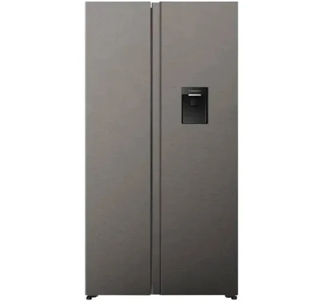 Hisense 550L Side By Side Titanium Inox Refrigerator H680SIT-WD