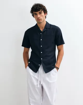 ONLY & SONS short sleeve shirt in navy