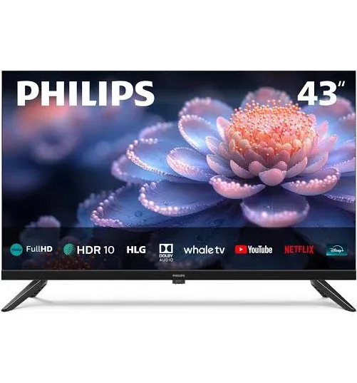 PHILIPS 43 INCH (108 CM) FULL HD SMART LED TV | WHALE TV OS | HDR10 & HLG | DOLBY AUDIO | NETFLIX, YOUTUBE, PRIME VIDEO