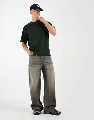 Redefined Rebel boxy oversized T-shirt in green