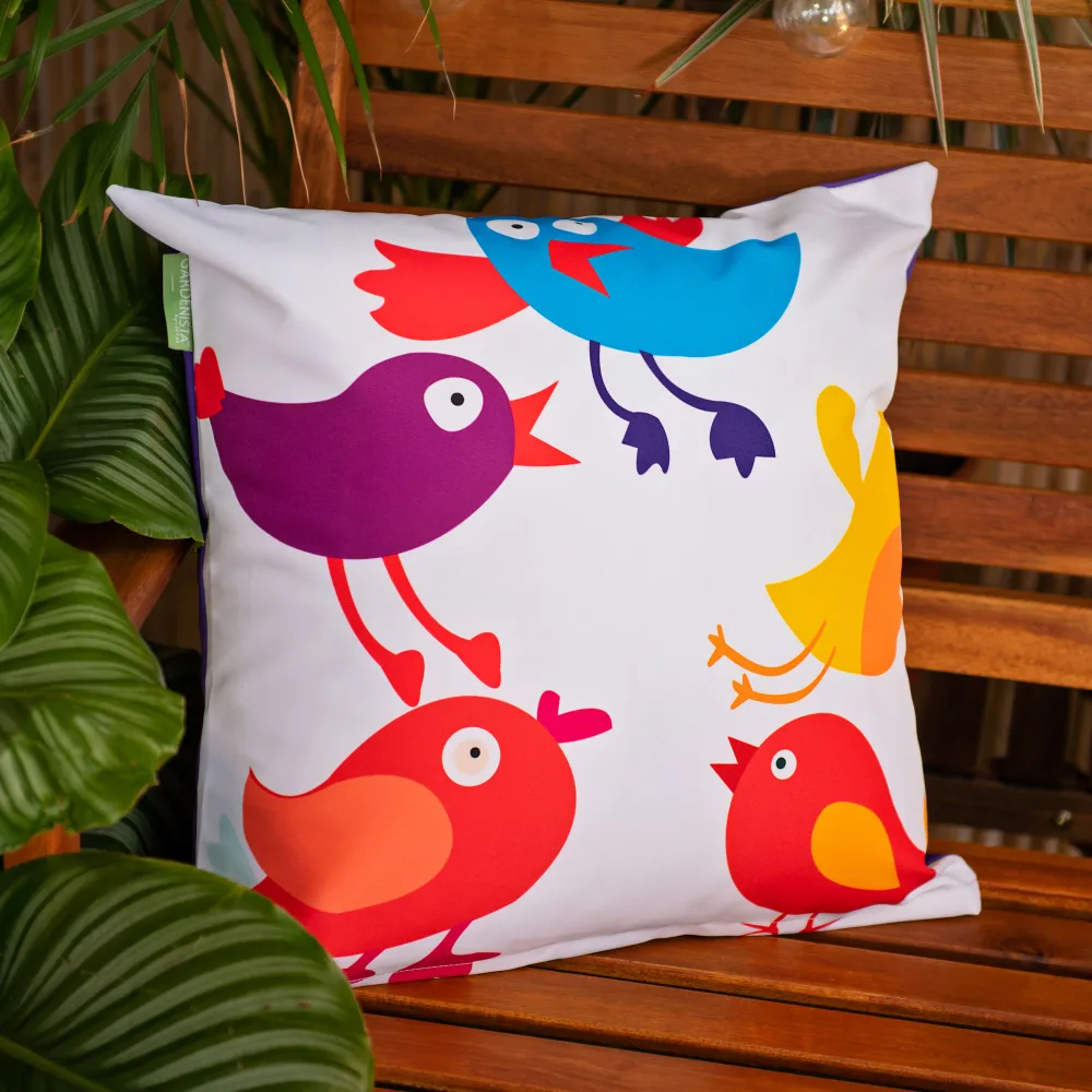 Water Resistant Birdie Garden Scatter Cushions