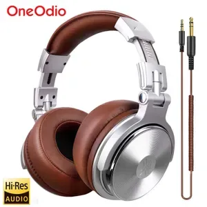 OneOdio Wired HiFi Headphones - Professional Studio DJ Over-Ear Headset with Mic - Hi-Res Audio Monitoring for AMP, Guit