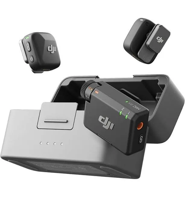 Dji Mic Mini Wireless Lavalier Microphone Compact Noise Cancelling 48