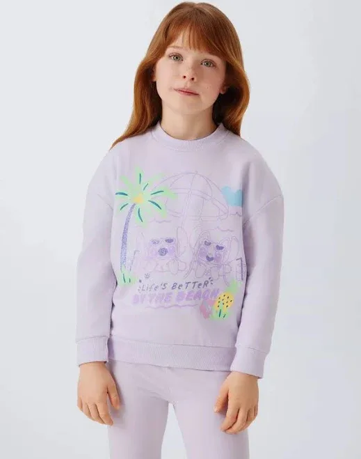 Brand Threads Kids' Disney Lilo & Stitch Sweatshirt and Trousers Set