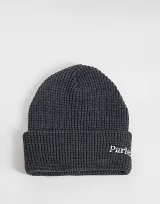 Parlez Reyno logo wool mix beanie in gray
