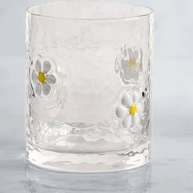 Dunelm Daisy Pressed Tumbler