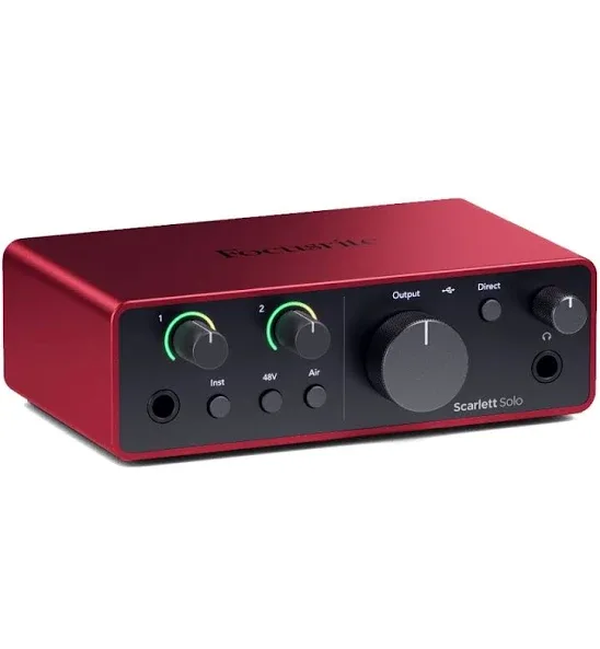 Focusrite Scarlett Solo Studio 4th Gen USB Audio Interface