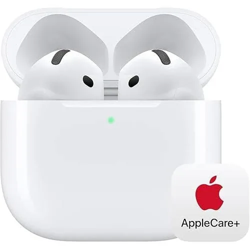 Apple AirPods 4 Bluetooth USB-C H2 30 iPhone + 2 AppleCare+ for Headphones - AirPods