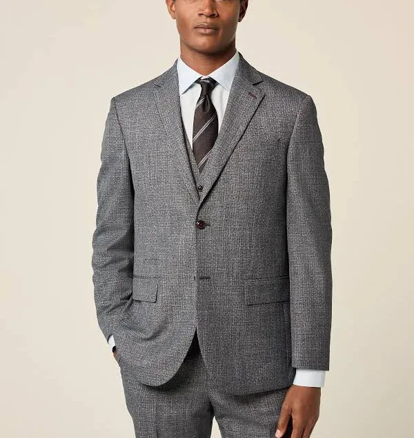 NEXT Men's Regular Fit Trimmed Textured Suit Jacket