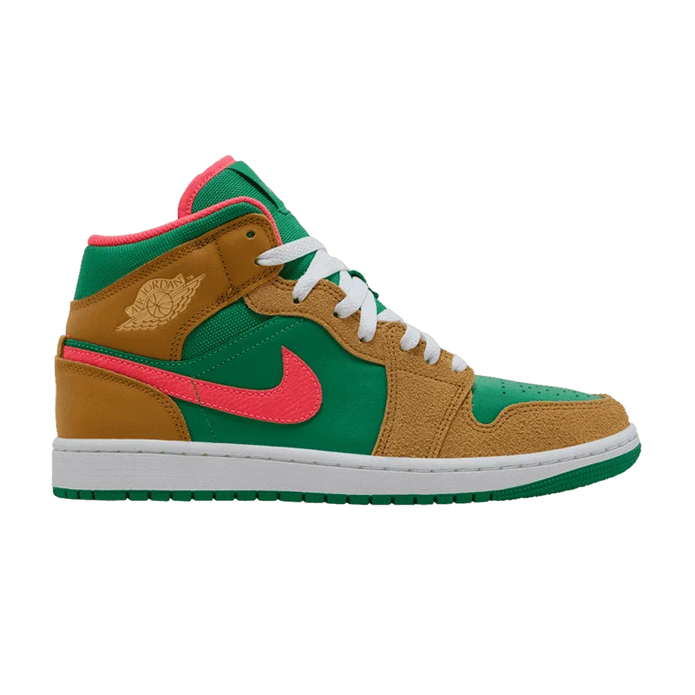 Air Jordan 1 Mid SE Wheat Watermelon