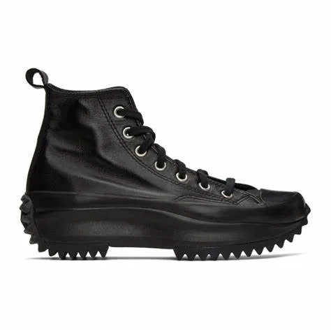 Converse Run Star Hike Monocolor Leather Hi Black
