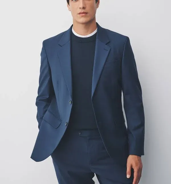 Next Men's Slim Fit Wool Blend Motionflex Suit Jacket