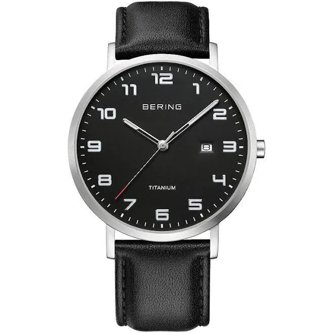 Bering Titanium Brushed Silver Watch