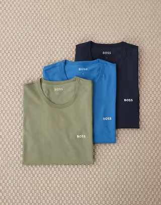 BOSS Bodywear 3 pack T-shirt in multi
