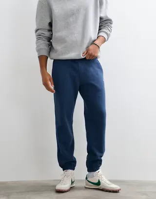 Hollister cuffed baggy sweatpants in blue