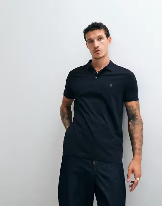 French Connection regular fit polo shirt in navy