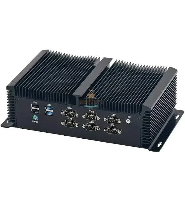 Intel i7 10750H Industrial Mini PC with 6 COM Ports 8GB RAM & 256GB SSD