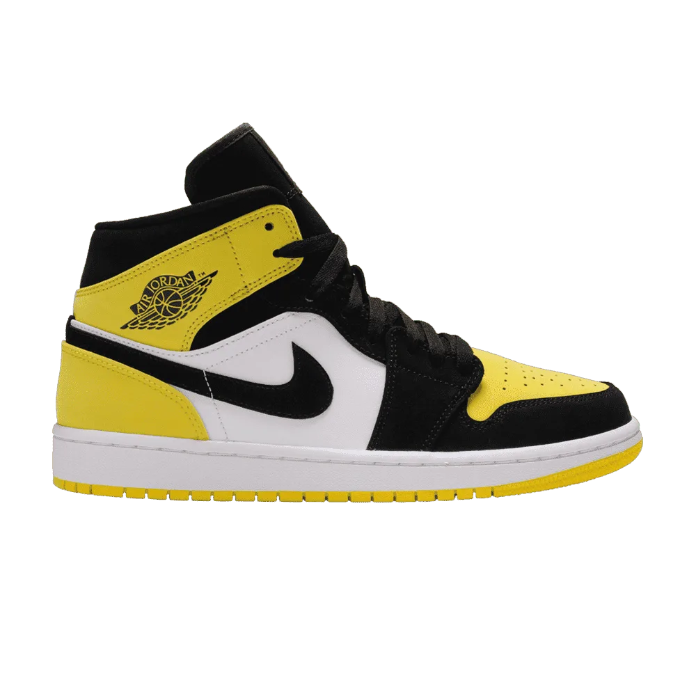 Air Jordan 1 Mid Yellow Toe Black