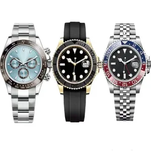 Brand Men's Automatic Mechanical Watch 41MM - Sapphire Waterproof Ceramic & Stainless Steel Strap - 2813 Movement Sports