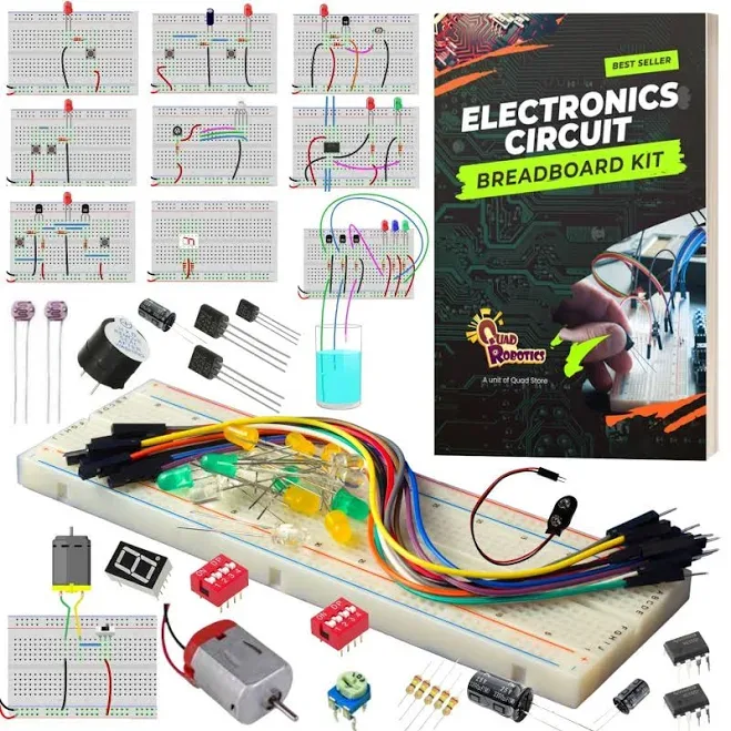 Quad Store Electronics Circuit Breadboard Kit