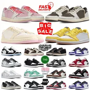 Low Sneakers 1s Basketball Shoes For Men Women University Blue Leather Hyper Royal Grey Chicago Red Dark Outdoor Designe