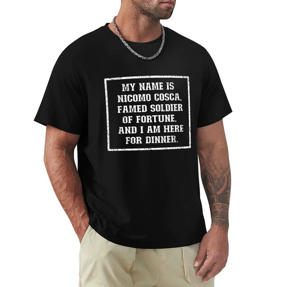 My Name is Nicomo Cosca - Best Served Cold - Joe Abercrombie T-Shirt Vintage Style Printed Top