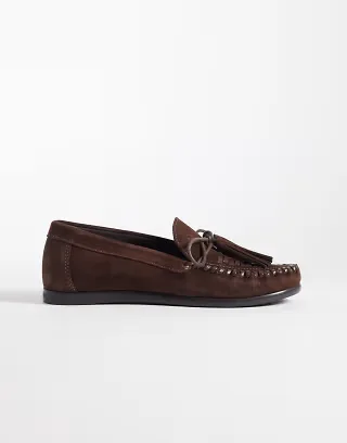 Steve Madden Yaira mocassins in brown suede