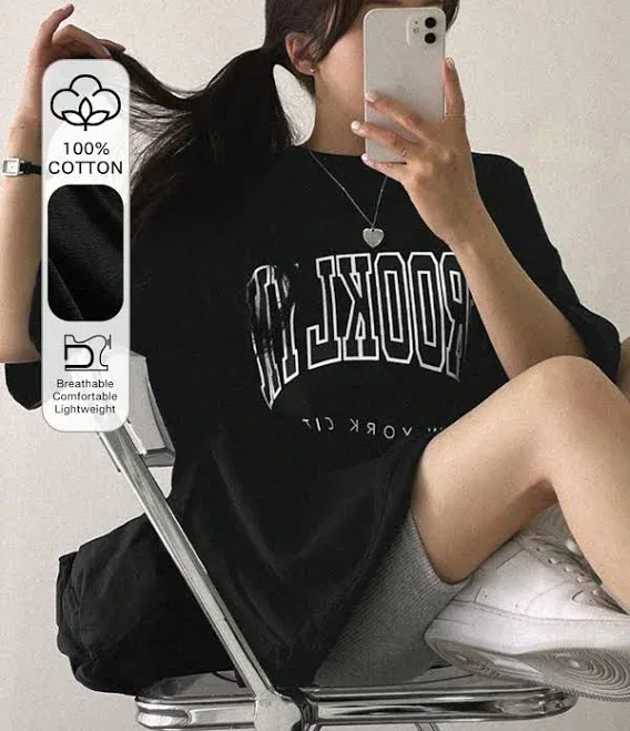 Dazy Letter Graphic Drop Shoulder Oversized Tee