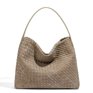 Luxury Bag 2026 Vintage Pebbled Woven Shoulder Bag, Women's Large Tote Convertible Underarm Purse for Daily Commute & Ca