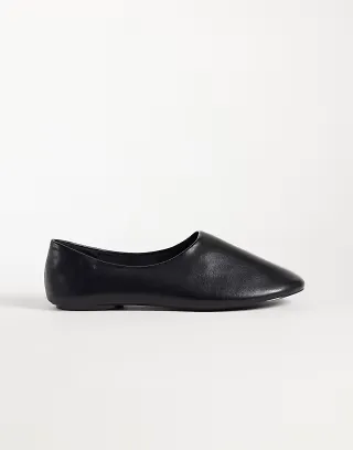 Glamorous Wide Fit flats in black