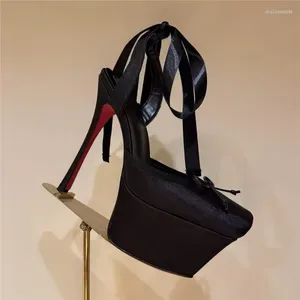 Dress Shoes Women Lace-Up Square Toe Platform Pumps - Thin High Heels Pleated Wedding Sandals