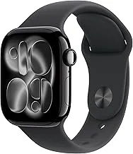 Watch Series 11 GPS 42mm Smartwatch with Jet Black Aluminium Case with Black Sport Band S/M. Sleep Score, Fitness Tracke