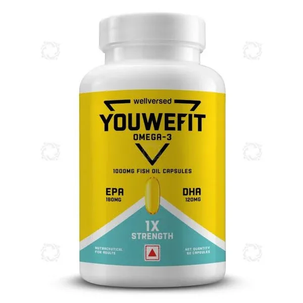 YouWeFit Omega-3 Fish Oil 60 Capsules