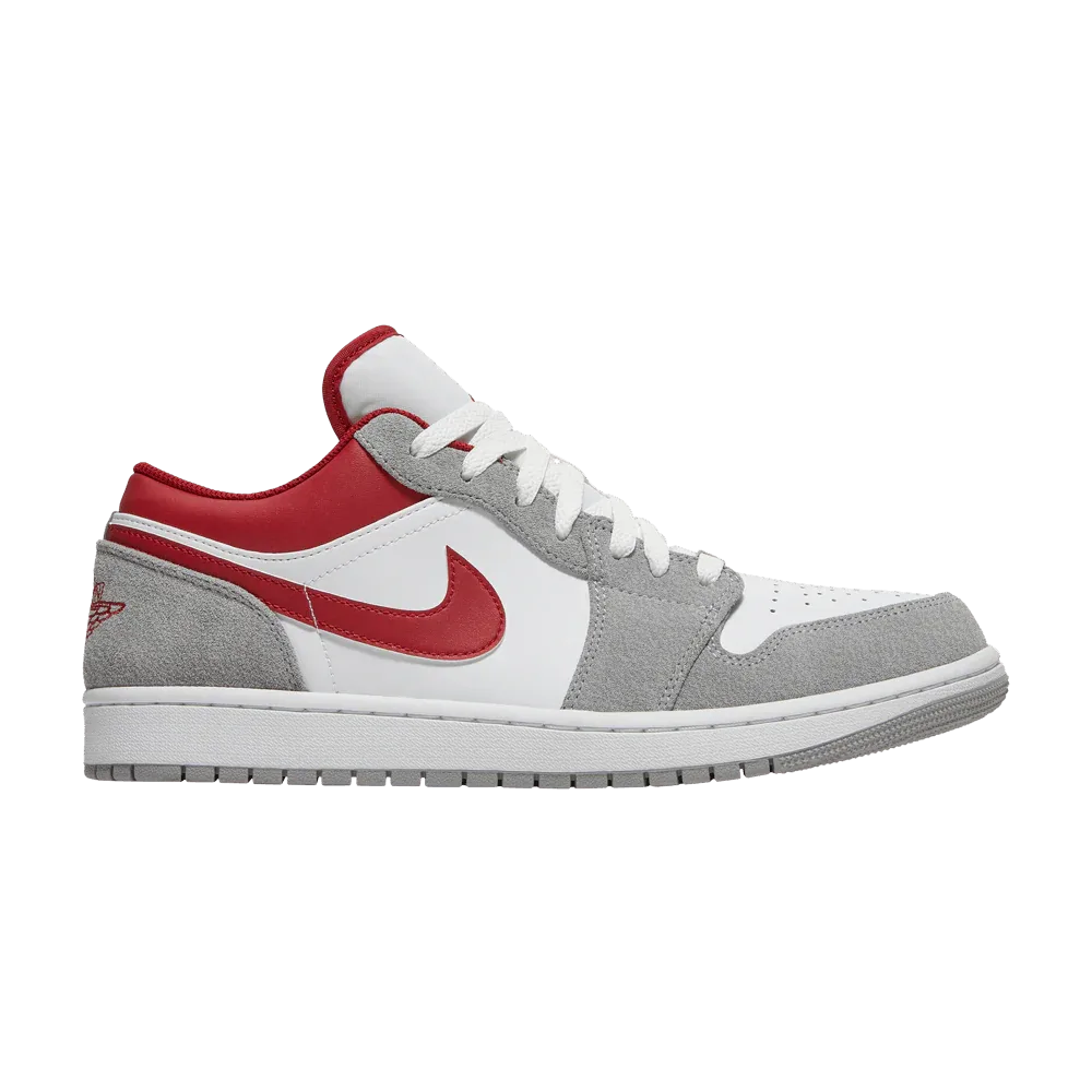Air Jordan 1 Low SE Light Smoke Grey Gym Red