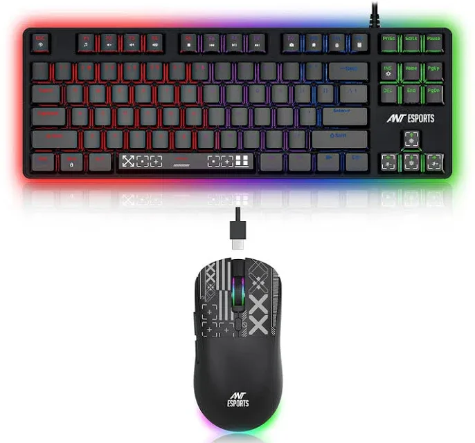 Ant Esports Thunder 20 Wired Mechanical Gaming Keyboard and Mouse Combo